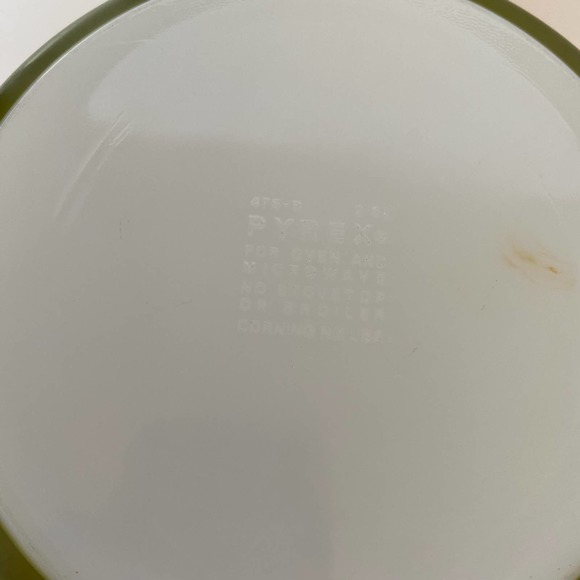 Pyrex Bowl w/Lid 475 Spring Blossom/Crazy Daisy Casserole Dish 2.5 Qt VTG - Picture 6 of 7